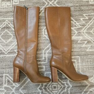 Michael Kors Brown Leather Knee-High Boots
